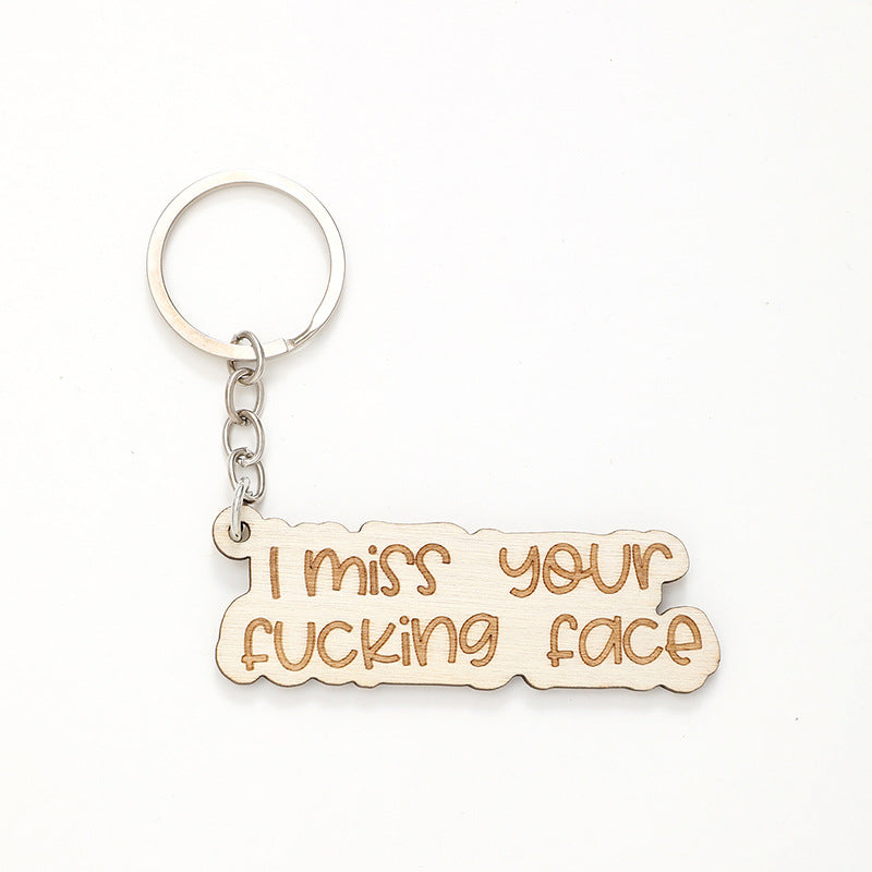 Wholesale Letter Wooden Keychains